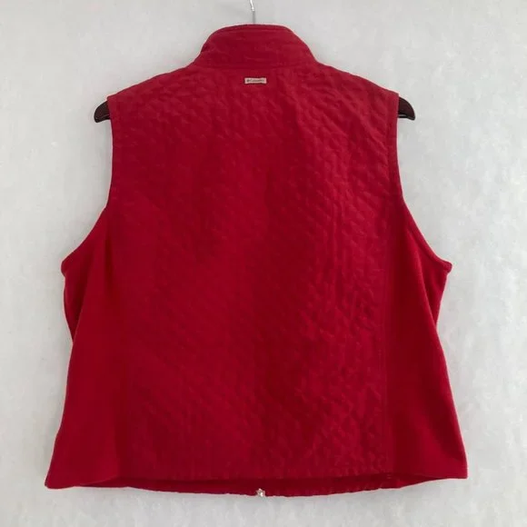 Columbia Womens Vest Size XL Quilted Fleece Sleeveless Full Zip Hiking Outdoor - Picture 6 of 9